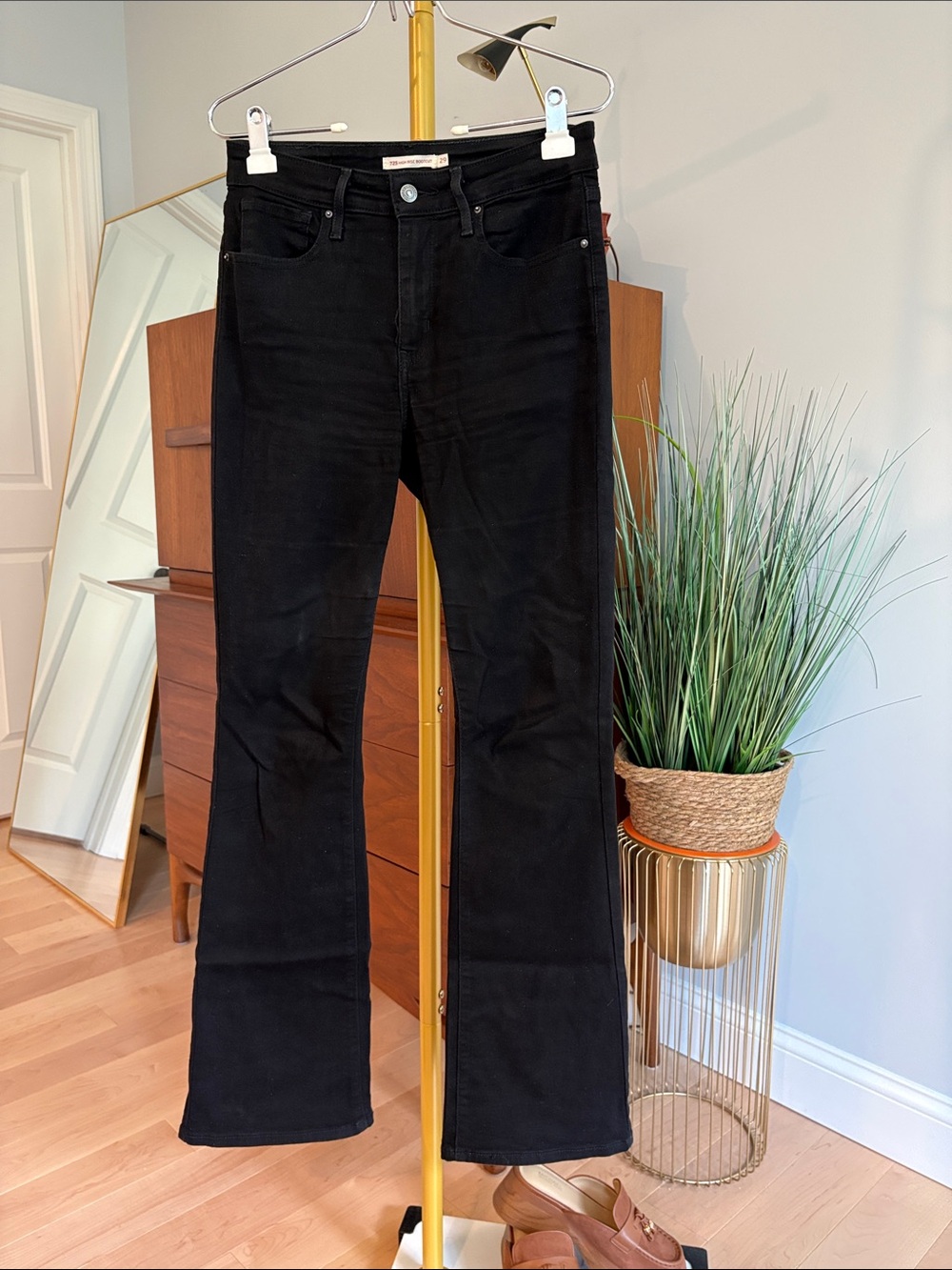 Levi's Black High-Rise Flare Jeans - Bootcut Leg